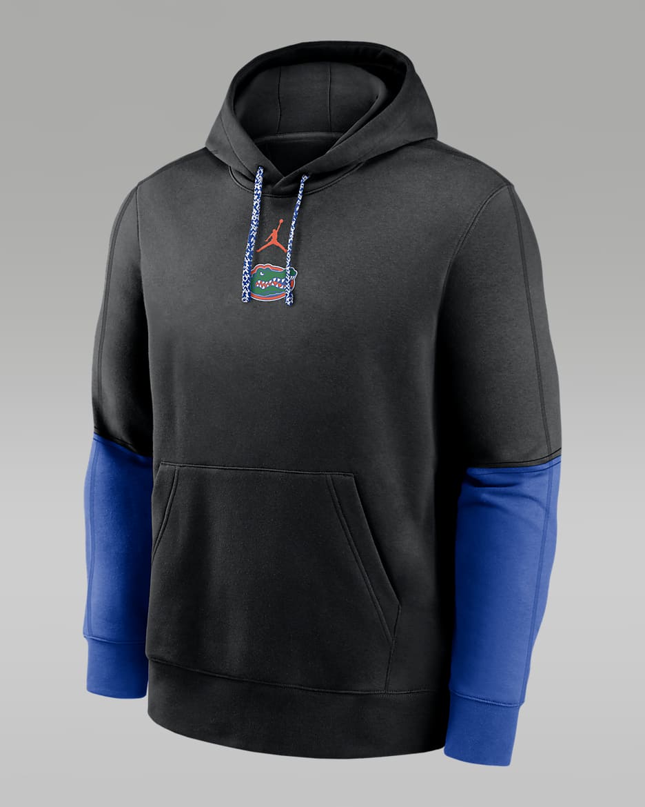 【NIKE】Florida Gators Club Nike College Pullover Hoodie Men's Nike Heather Gray Florida Gators Logo Club Pullover Hoodie